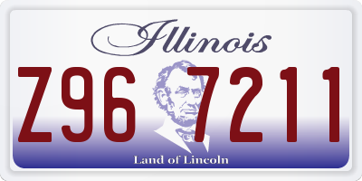 IL license plate Z967211