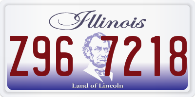IL license plate Z967218