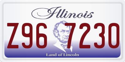 IL license plate Z967230