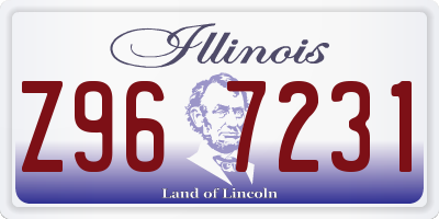 IL license plate Z967231