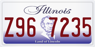 IL license plate Z967235