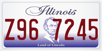 IL license plate Z967245