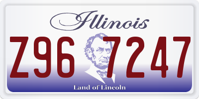 IL license plate Z967247