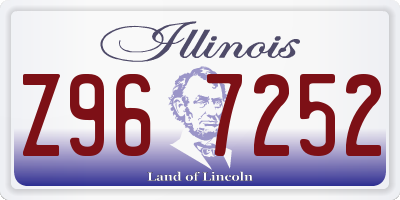 IL license plate Z967252