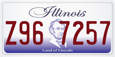 IL license plate Z967257