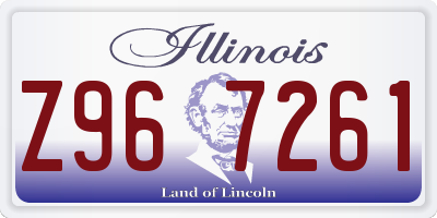 IL license plate Z967261