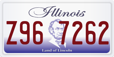 IL license plate Z967262