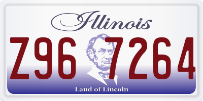 IL license plate Z967264