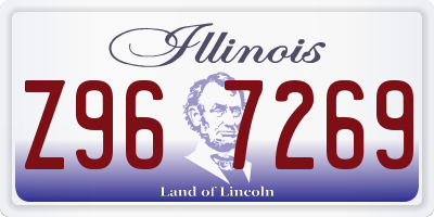 IL license plate Z967269