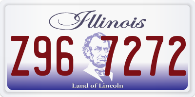 IL license plate Z967272