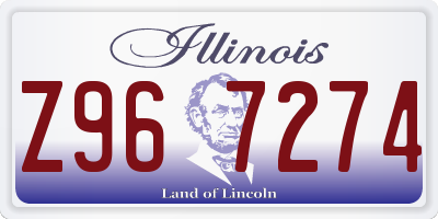 IL license plate Z967274