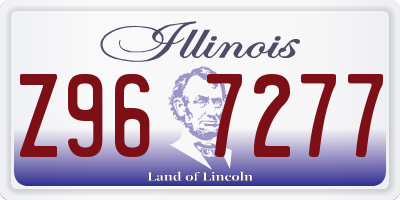 IL license plate Z967277
