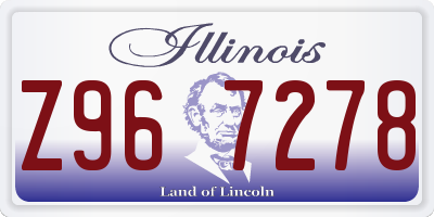 IL license plate Z967278