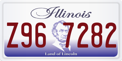 IL license plate Z967282