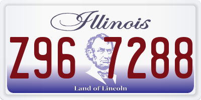 IL license plate Z967288