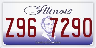 IL license plate Z967290