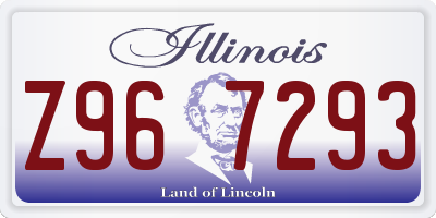IL license plate Z967293