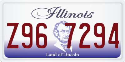 IL license plate Z967294