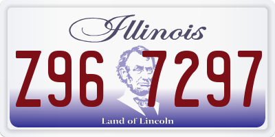 IL license plate Z967297