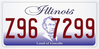IL license plate Z967299