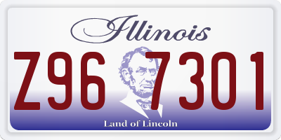 IL license plate Z967301