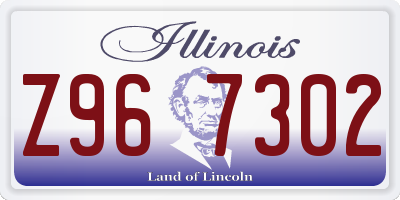 IL license plate Z967302
