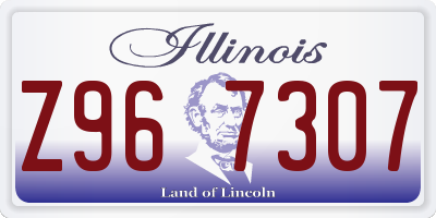 IL license plate Z967307