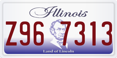 IL license plate Z967313