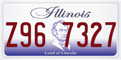 IL license plate Z967327