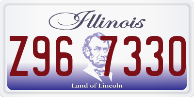 IL license plate Z967330