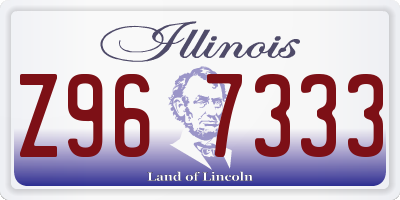IL license plate Z967333
