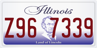 IL license plate Z967339