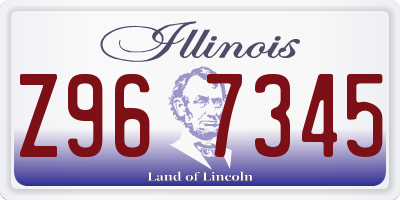 IL license plate Z967345