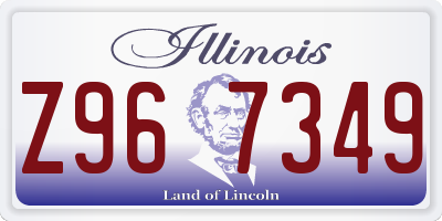 IL license plate Z967349