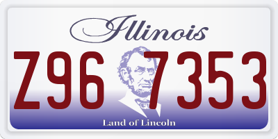 IL license plate Z967353