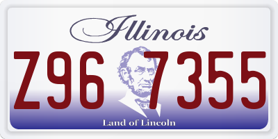 IL license plate Z967355