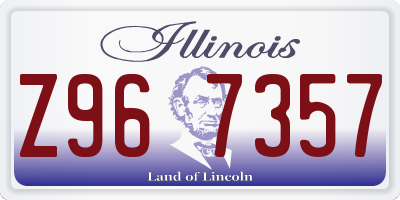 IL license plate Z967357