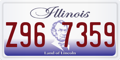 IL license plate Z967359