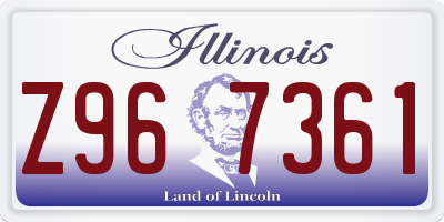 IL license plate Z967361