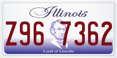IL license plate Z967362
