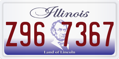 IL license plate Z967367