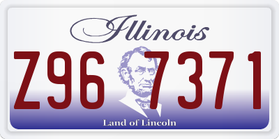 IL license plate Z967371