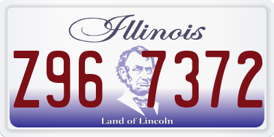 IL license plate Z967372