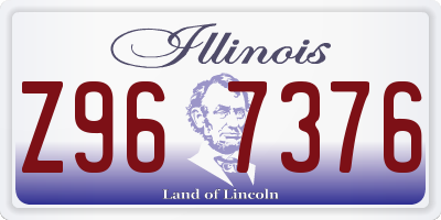 IL license plate Z967376
