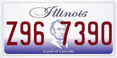 IL license plate Z967390