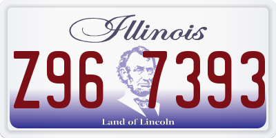 IL license plate Z967393