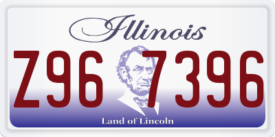 IL license plate Z967396