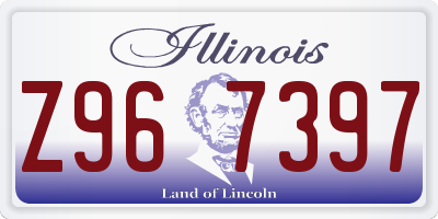 IL license plate Z967397