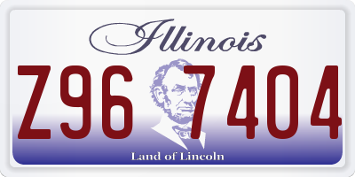 IL license plate Z967404