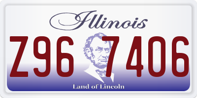 IL license plate Z967406